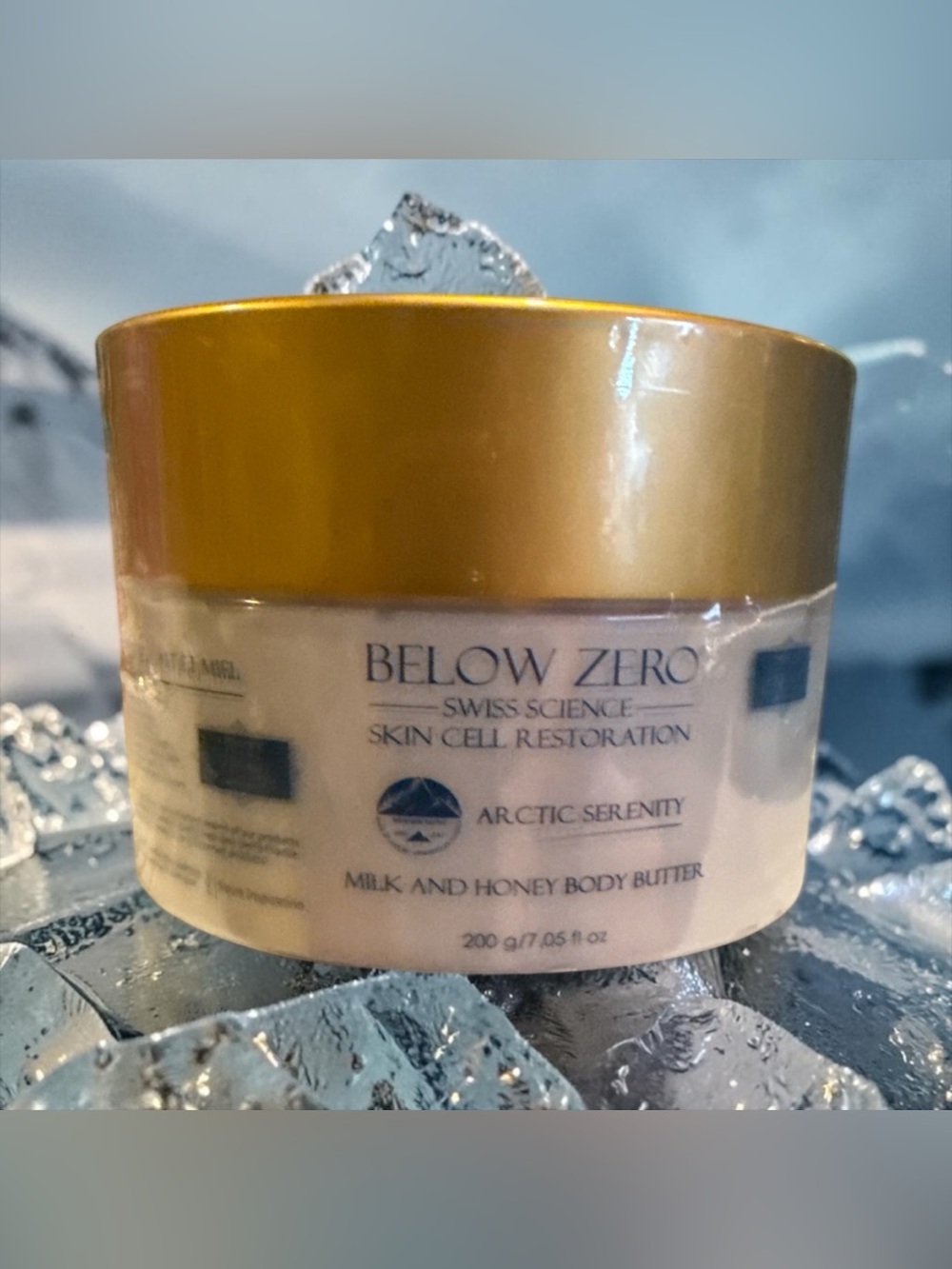 Below Zero Skin Cells Restoration milk &  honey Body Cream